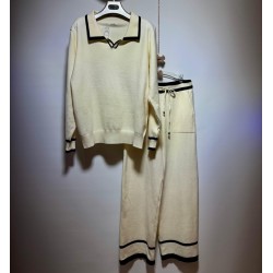 Conjunto punto jersey camisero y pantalón