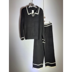 Conjunto punto jersey camisero y pantalón