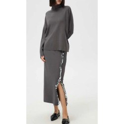 Conjunto punto de jersey y falda con linea de lentejuelas