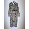 Conjunto punto falda y jersey animal print