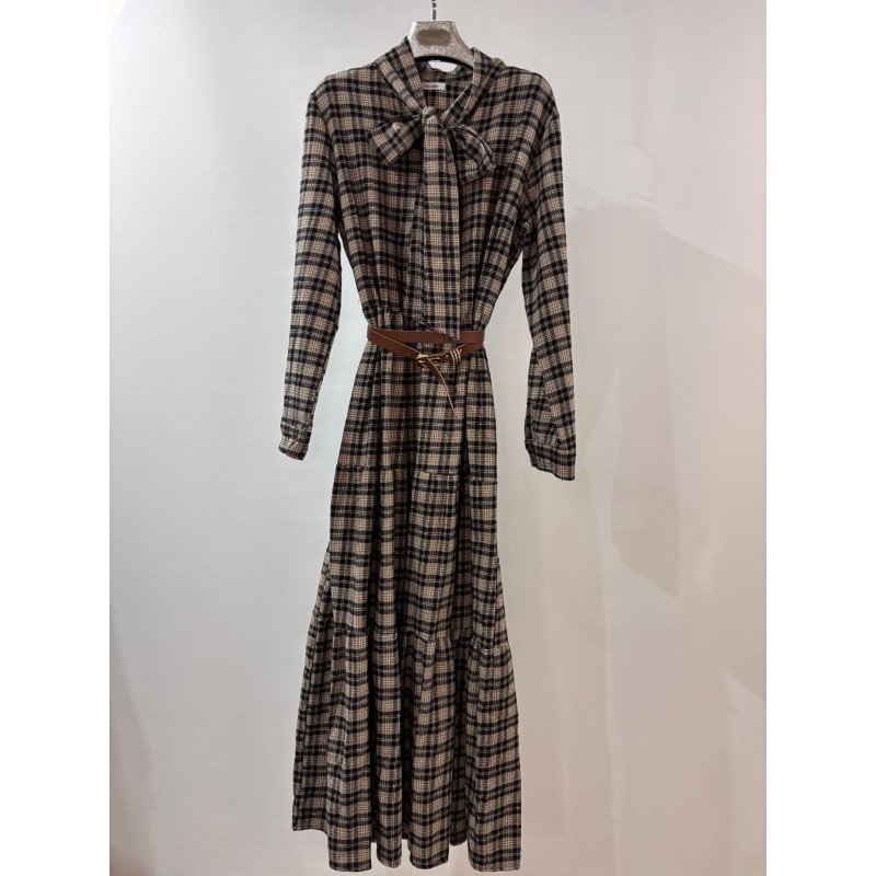 Vestido midi cuadros