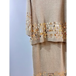 Conjunto punto de jersey y falda