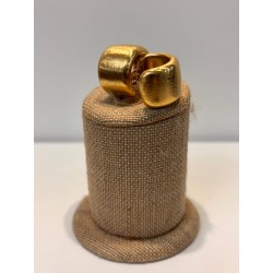 Pendientes aro ancho dorados