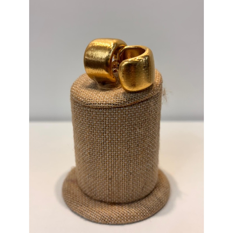 Pendientes aro ancho dorados