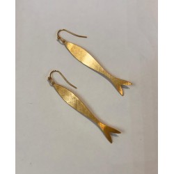 Pendientes largos forma pez