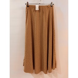 Falda cuadros vicky tonos camel
