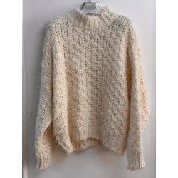 Jersey  punto gordito beis