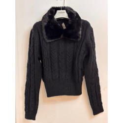 Jersey  de ochos y  pelo cuello