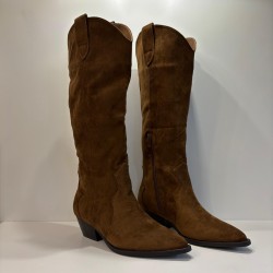 Bota campera camel oscuro