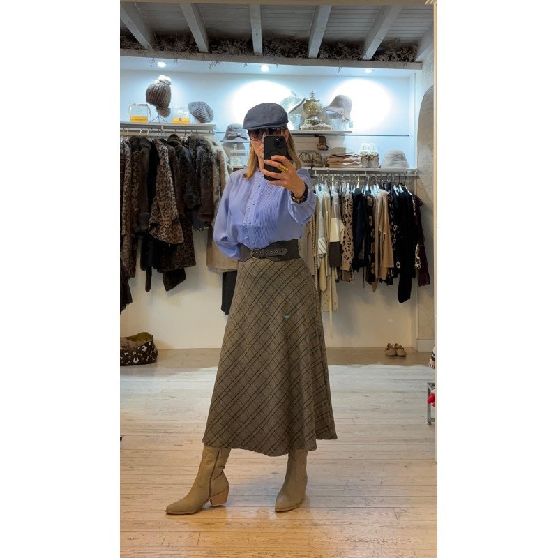 Camisa popelín lorzas