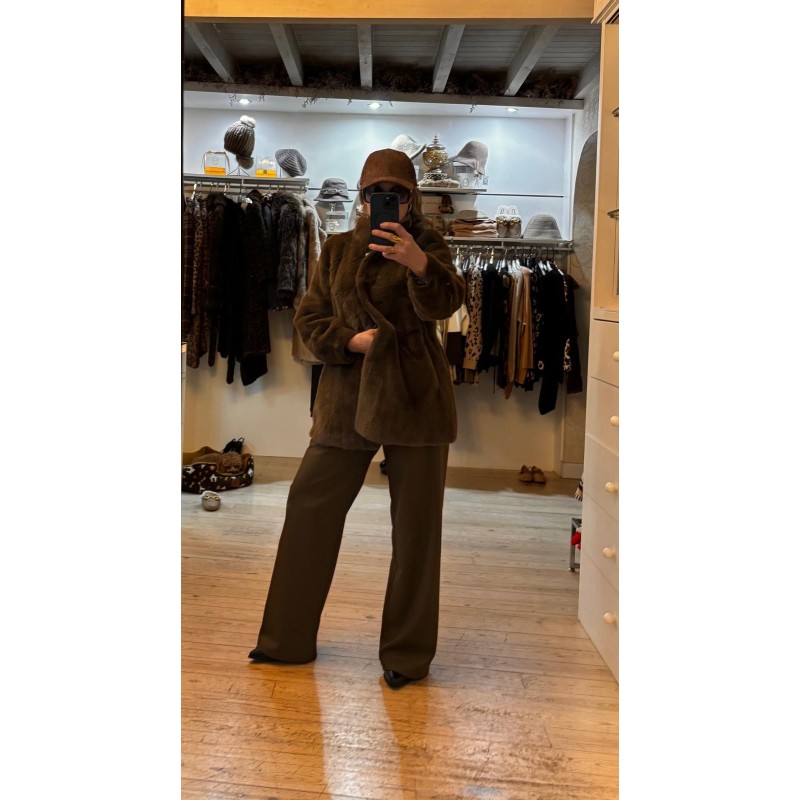 Abrigo pelo estilo parka