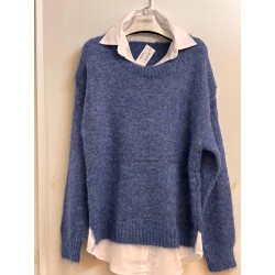 Jersey con camisa incorporada