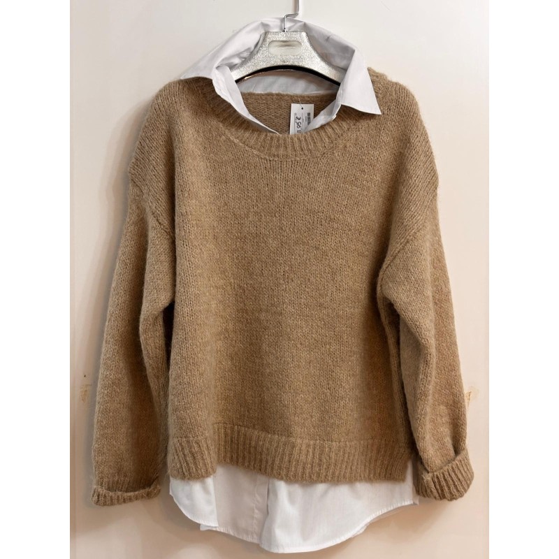 Jersey con camisa incorporada