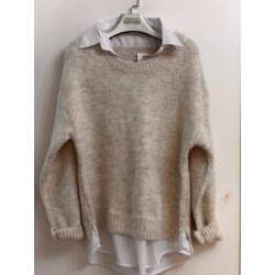 Jersey con camisa incorporada