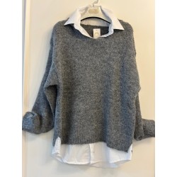 Jersey con camisa incorporada