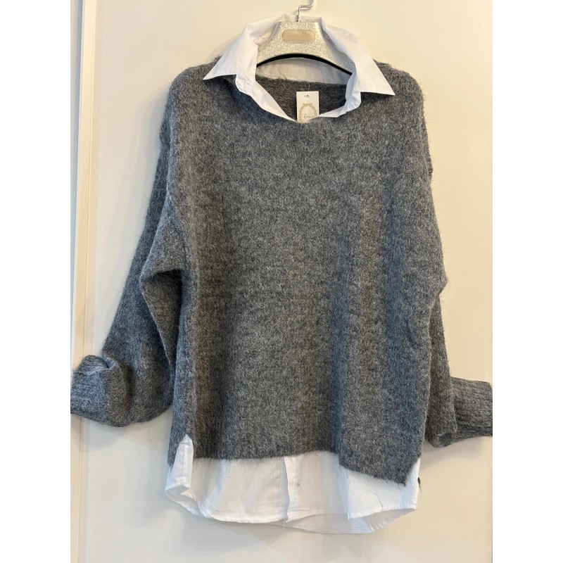 Jersey con camisa incorporada