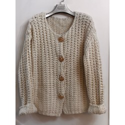 Chaqueta punto gordito botones dorados