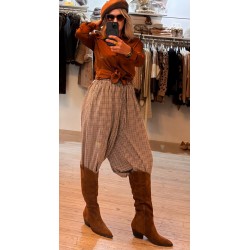 Bota campera camel oscuro