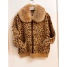 Chaqueta Animal Print con Cuello Extraíble