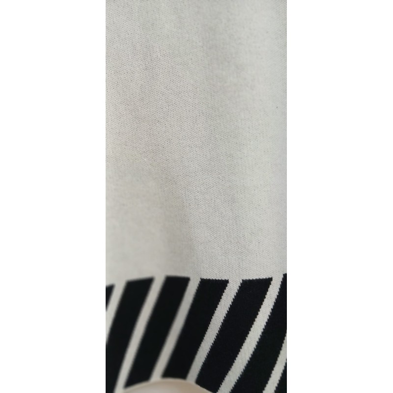 Conjunto punto jersey y pantalón cenefa rayas