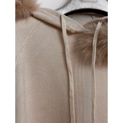 Jersey capucha con pelo