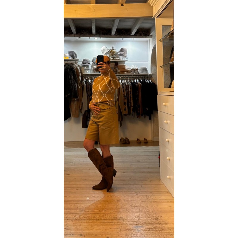 Jersey estampado zig zag rombo