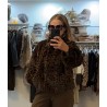 Bomber pelo animal print