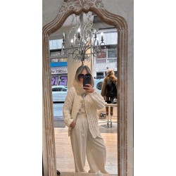 Chaqueta punto gordito botones dorados