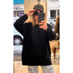 Jersey oversaze textura a rayas