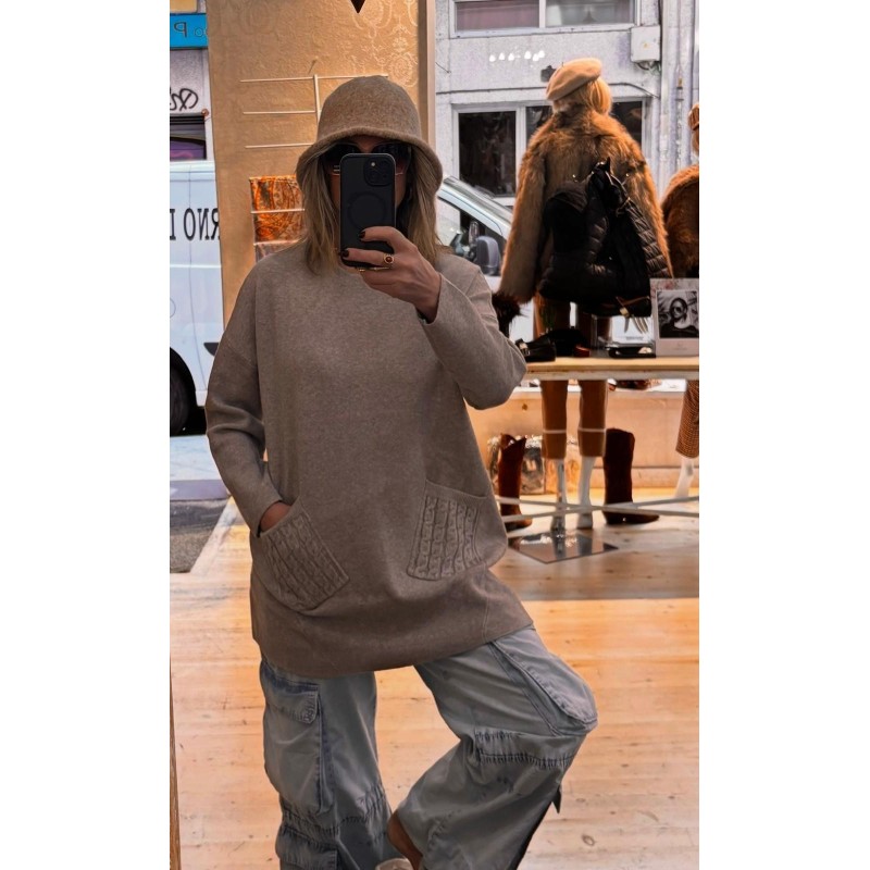 Jersey oversaze con bolsillos