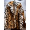 Abrigo pelo estampado tigre