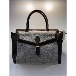 Bolso polipiel con borreguillo