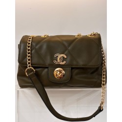 Bolso polipiel verde militar