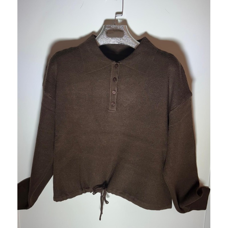 Jersey cuello camisero