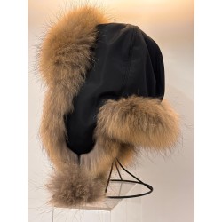 Gorro  impermeable pelo zorro