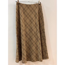 Falda cuadros de gales tonos tierra