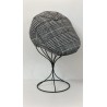 Visera tipo inglesa cuadros grises