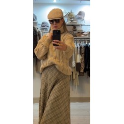 Falda cuadros de gales tonos tierra