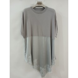 Camiseta lencera manga corta