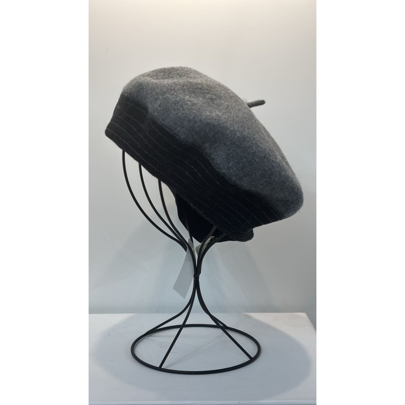 Boina gris claro y oscuro