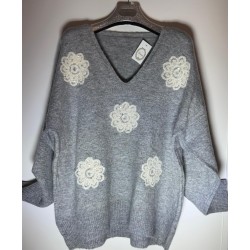 Jersey flores brillo