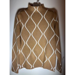 Jersey estampado zig zag rombo